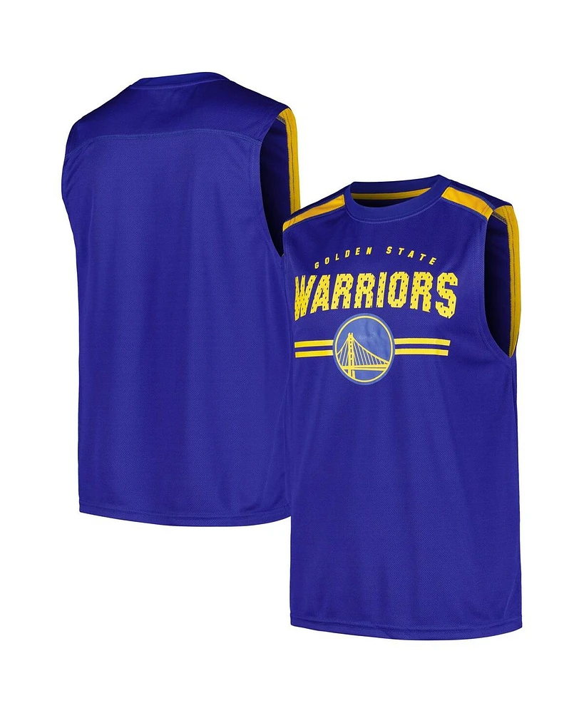 Fanatics Men's Royal Golden State Warriors Birdseye Muscle Tank Top