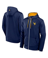 Fanatics Men's Navy West Virginia Mountaineers Defender Full-Zip Hoodie