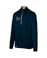 Outerstuff Men's Navy Houston Texans Grind Iron Quarter-Zip Top