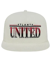 New Era Men's White Atlanta United Fc Throwback Corduroy Golfer Adjustable Hat