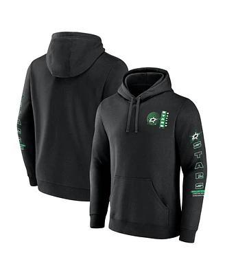 Fanatics Men's Black Dallas Stars Revolution Pullover Hoodie