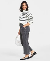 On 34th Women's Utility Slim Wide Ankle Jeans, Created for Macy's