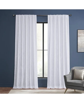 Half Price Drapes Pearl White Lush Crush Velvet Room Darkening Curtain