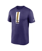 Nike Men's Purple Baltimore Ravens Vertical Split Legend Performance T-Shirt