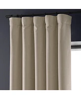 Half Price Drapes Safari Tan Faux Linen Hotel Blackout Curtain