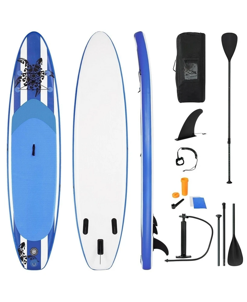 Skonyon 11 Feet Inflatable Adjustable Paddle Board with Carry Bag