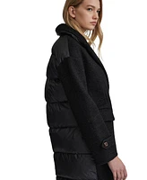 Nvlt Women's Mixed Media Boucle Coat