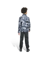adidas Big Boys Camo Printed 3-Stripe Tricot Jacket, 2-Piece Set