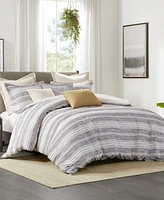 Madison Park Signature Oasis Oversized Chenille Jacquard Striped -Pc. Comforter Set