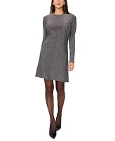 1.state Women's Metallic Long-Sleeve Sheath Dress