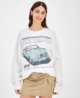 Grayson Threads, The Label Juniors' Ford Mustang Graphic Sweatshirt