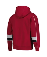 Starter Men's Cardinal Arizona Cardinals Captain Pullover Hoodie