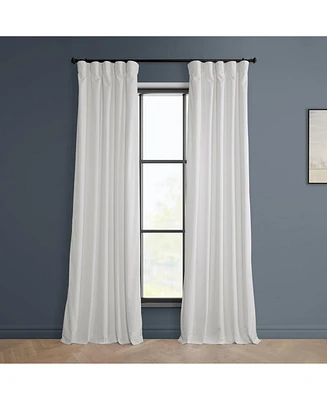 Half Price Drapes Pillow White Heritage Plush Velvet Room Darkening Curtain
