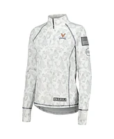 Colosseum Women's Camo Virginia Cavaliers Oht Military Appreciation Officer Arctic Lightweight Quarter-Zip Top