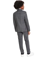 Michael Kors Big Boys Herringbone Windowpane Classic-Fit Suit Jacket