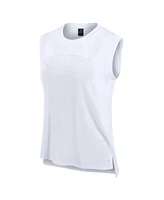 Fanatics Women's White Washington Commanders Studio Gym Tank Top