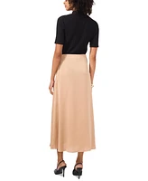 Vince Camuto Women's A-Line Pull-On Midi Slip Skirt