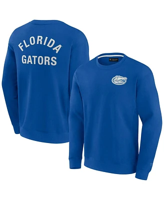Fanatics Men's and Women's Royal Florida Gators Super Soft Pullover Crew Sweatshirt