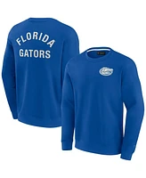 Fanatics Men's and Women's Royal Florida Gators Super Soft Pullover Crew Sweatshirt