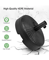 Sugift 18 Inch Fillable Heavy-Duty Round Umbrella Base Stand