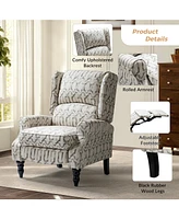 Hulala Home Asikli Manual Recliner with Wingback Design