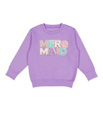 Sweet Wink Toddler Girls Mermaid Patch Sweatshirt