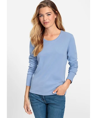 Olsen Women's 100% Cotton Basic T-Shirt