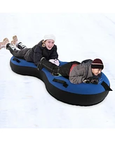 Sugift 80 Inch 2-Person Inflatable Snow Sled for Kids and Adults