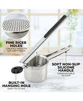 Heavy Duty Stainless Steel Large Potato Ricer with Non Slip Handle