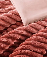 510 Design Avril Fluffy Ribbed Plush -Pc. Comforter Set