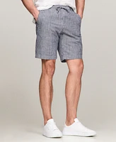 Tommy Hilfiger Men's Harlem Regular-Fit Stretch Stripe 9" Drawstring Shorts