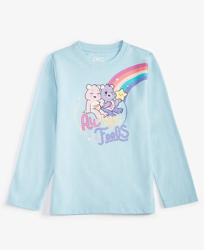 Epic Threads Toddler Girls All The Feels Care Bears Graphic Long-Sleeve T-Shirt, Exclusively at Macy's