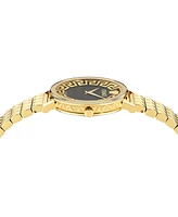 Versace Women's Swiss Daedalus Gold Ion Plated Stainless Steel Bracelet Watch 35mm