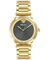 Versace Men's Swiss Gold Ion Plated Stainless Steel Bracelet Watch 40mm