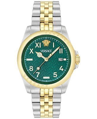 Versace Men's Swiss Two-Tone Stainless Steel Bracelet Watch 41mm