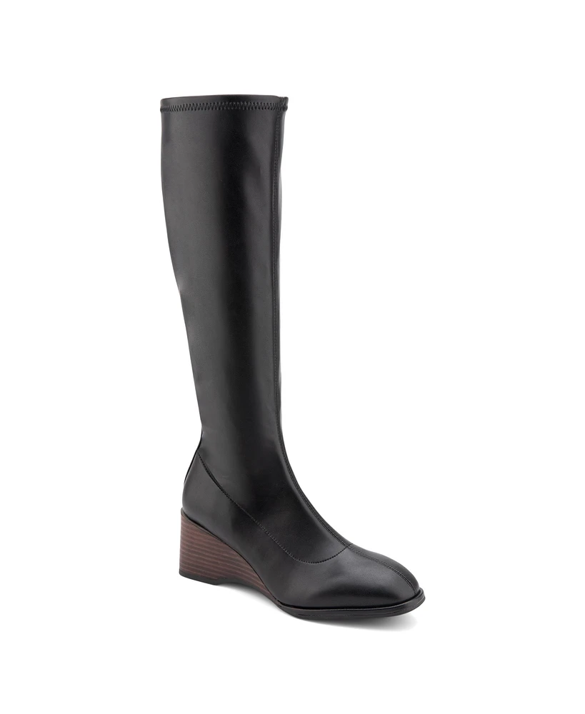 Aerosoles Women's Angela Tall Wedge Boots