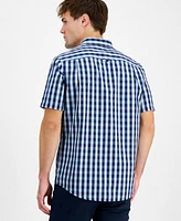 Club Room Men's Gin Regular-Fit Plaid Button-Down Shirt, Created for Macy's