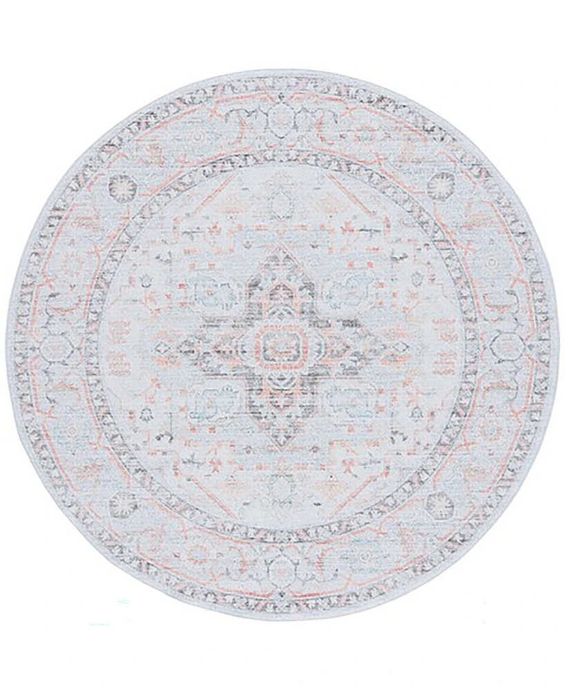 Safavieh Tucson Washable TSN913F 6'x6' Round Area Rug