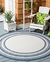 Safavieh Courtyard I CY84753412 4'x4' Round Area Rug