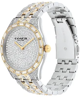Coach Unisex Brooks Two-Tone Stainless Steel and Crystals Bracelet Watch 38mm
