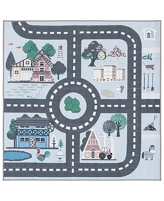 Safavieh Kids Playhouse Washable KPH232M 5'x5' Square Area Rug