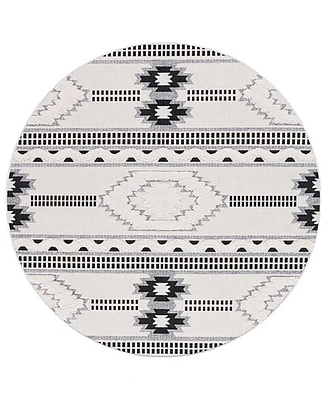 Safavieh Cottage I COT206B 6'7"x6'7" Round Area Rug