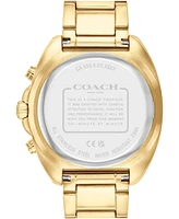 Coach Men's Charter Gold-Tone Stainless Steel Bracelet Watch 44.5mm