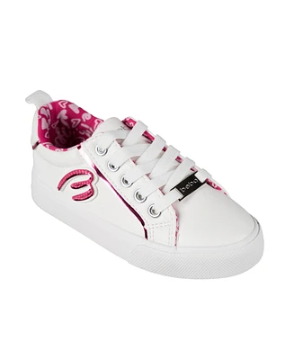 Bebe Little and Big Girls Low Top With Holographic "B" Sneaker