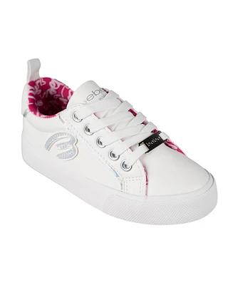 Bebe Little and Big Girls Low Top With Holographic "B" Sneaker