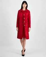 Kasper Floral Jacquard Topper Jacket Sheath Dress