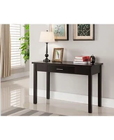 Kings Brand Furniture Wood Home & Office Parsons Desk with Drawer, Espresso