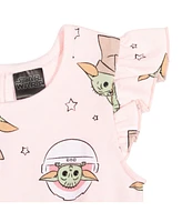 Starwars Baby Girls Star Wars Baby Yoda Sleeveless Romper