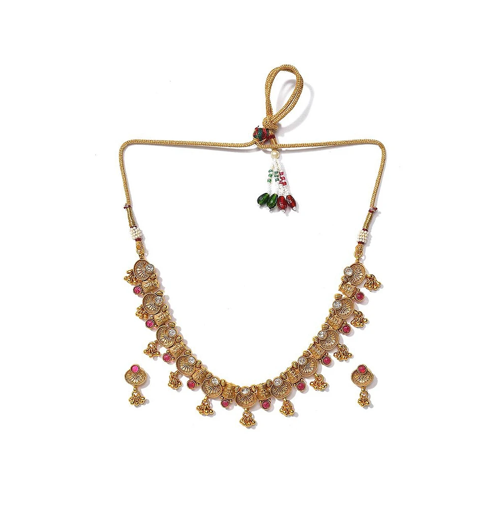 Sohi Women's Temple Jewellery Set