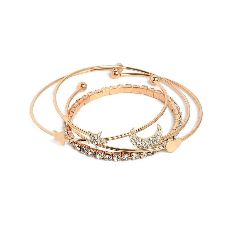 Sohi Women's Celestrial Multi-Layer Bracelet